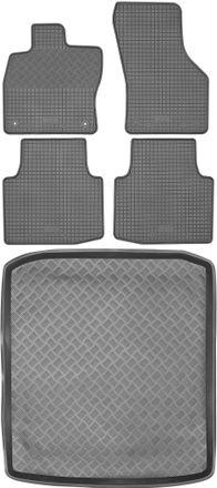 OEM Juego De Alfombrillas De Goma Para Coche Y Alfombrilla Para Maletero Para Skoda Superb Iii Sed&aacute;n (a Partir De 2015)
