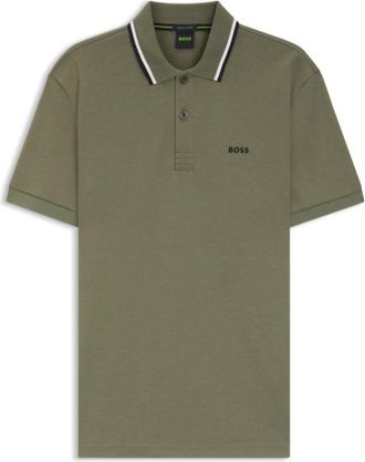 BOSS Paddy slim-fit polo shirt in interlock cotton