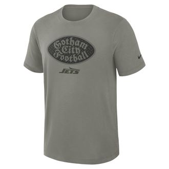 Nike New York Jets Rivalries Collection Slub Nike Mens Dri-FIT NFL T-Shirt in Grey | 0349N05K72-C8Q