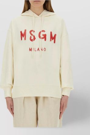 Msgm cotton logo-print sweatshirt