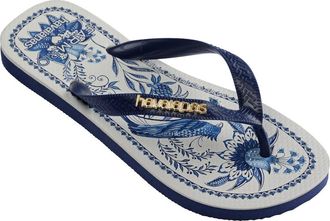 Havaianas x FARM Rio Nina Flip Flop in Navy Blue at Nordstrom, Size 11