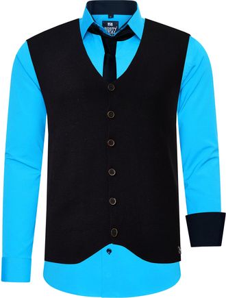 Rusty Neal Shirt with vest and tie set of 3