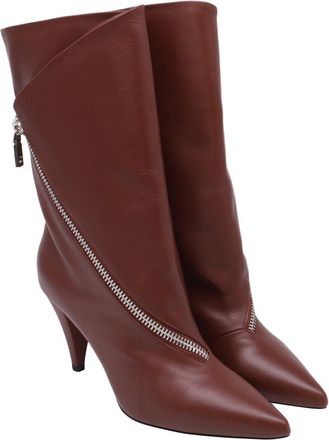 Givenchy Womens Leather Zip-Detail 80 Ankle Boot (Authentic Pre-Loved)
