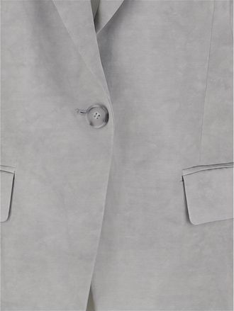 Pinko Womens Blazer Viscose Blend Grey Jacket