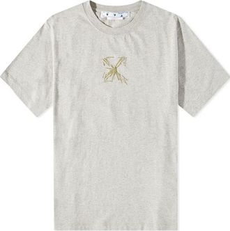 Off-white Splash Arrow T-Shirt Grey OMAA027S23JER0050817