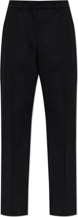 Balenciaga Slim Tailored Pants - Dames - Slim Fit Broeken - Zwart - S - Katoen - Broeken