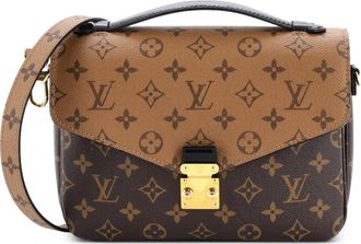Louis Vuitton Borsa a tracolla Pochette Metis Reverse Monogram in tela - Marrone