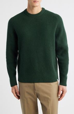 Merz b. Schwanen Thermal Wool & Cashmere Sweater in Bottle Green at Nordstrom Rack, Size Large