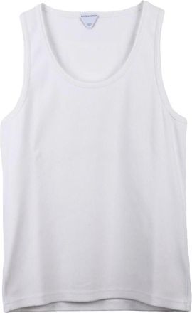 Bottega Veneta tshirt - Heren - Tops zonder mouwen - Wit - S - Katoen - Tops