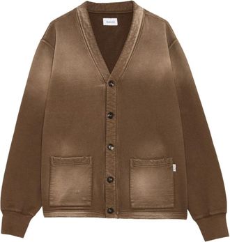 Amish Cardigan Sweater Destroyed - Heren - Vesten - Bruin - L - Katoen - Truien & Vesten