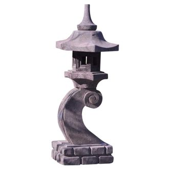 Wanda Collection Linterna japonesa de piedra de lava 90 cm l&aacute;mpara jard&iacute;n terraza