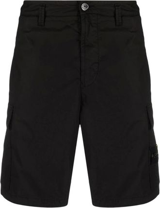 Stone Island Casual Shorts, male, Black, W31, Shorts