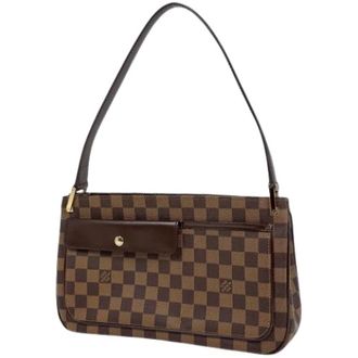 Louis Vuitton Pre-owned Damier Canvas Shoulder Bag - Dames - Pre-owned - Bruin - Maat: ONE Size Taf