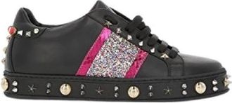 Philipp Plein Accessoires - Dames - Sneakers - Zwart - 40 EU - Leer - Schoenen