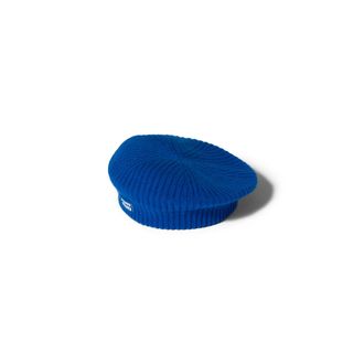 Miu Miu Wool And Cashmere Beret, Woman, Royal Blue, Size S