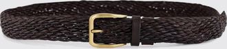 Brunello Cucinelli Cintura in pelle intrecciata