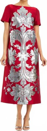 Mestiza New York Adria Midi Dress In Burgundy Arbor