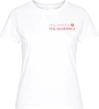 MC2 Saint Barth Emilie katoenen T-shirt - Dames - T-shirts - Wit - L - Katoen - Tops