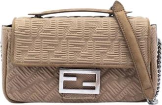 Fendi Borsa a tracolla in nylon Pre-owned - - Pre-owned - Donna - Beige - ONE SIZE