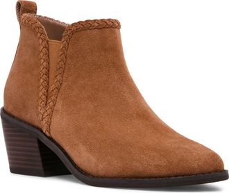 Blondo Temple Waterproof Ankle Bootie in Tan Suede at Nordstrom, Size 8.5