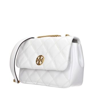 Tory Burch Leather Shoulder Bag - White