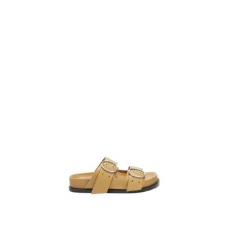 Jil Sander Flat Sandals - female - Jil Sander - Sliders - Beige - 7 UK - Shoes