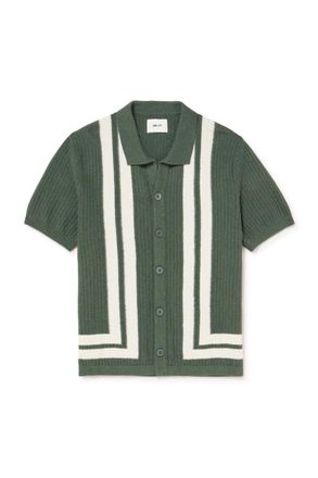 Nn.07 Ares 6636 Striped Organic Cotton Shirt