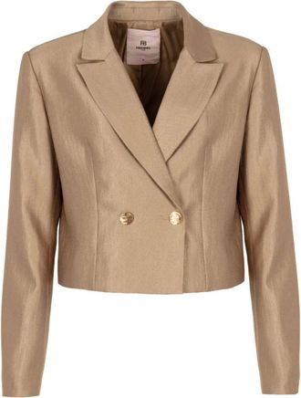 Freebird by Steven Laura Blazer - Dames - Jassen - Geel - Maat: M Leer