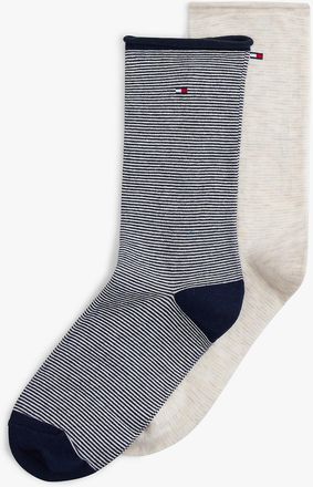 Tommy Hilfiger Womens Mini Stripe Trouser Sock 2-Pack - Multi