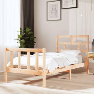 Berkfield Home Bed Frame Solid Wood Pine 90x190 cm Single in Brown