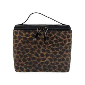 Loewe Pre-owned Handbags, female, Brown, Size: ONE SIZE Pre-owned Leopard PVC Leather Handbag