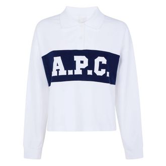 A.P.C. Brianne Poloshirt - Dames - Polos - Wit - XS - Tops
