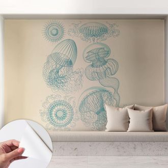 Tulup Carta Da Parati Autoadesiva - Fotomurale - Decorazione Parete - Murale - Adesivo Da Muro - Meduse Marine 208x146 Cm