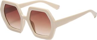 Generic Large Frame Mens And Womens Vacation Photography Sunglasses Outdoor Commuter Sports Beach Party(Brown)