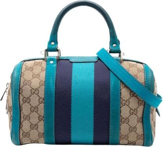 Gucci Pre-owned Handbags, female, Multicolor, Size: ONE SIZE Pre-owned Vintage Leather Handbag
