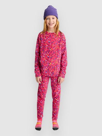 Burton Heavyweight Fleece Kids Base Layer Suit pink