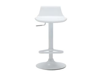 VENTE-UNIQUE.COM Taburete alto polipropileno blanco