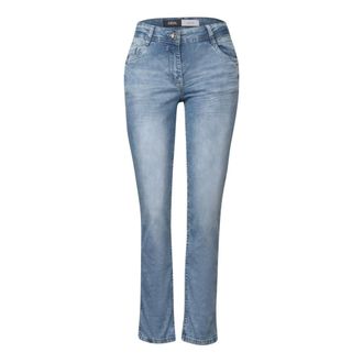 Cecil Dames, Jeans, Blauw, Maat: W27 L28 Poliester