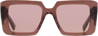 Prada Light Brown Square Ladies Sunglasses PR 23YS 17O60B 51