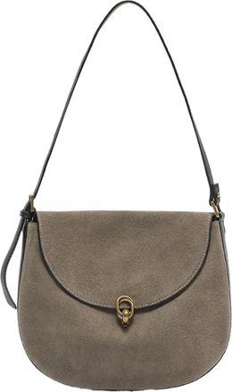 Generic Compatible For Womens Suede Leather Crossbody Shell Bag Shoulder Handbag Lady(Coffee)