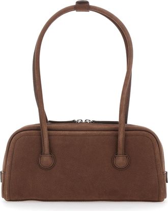 Margesherwood Womens Shoulder Bag Brown Leather Cow
