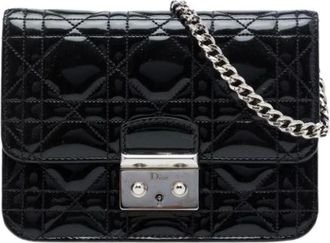 Dior Borsa a tracolla pre-owned trapuntata in vernice - - Pre-owned - Donna - Nero - ONE SIZE
