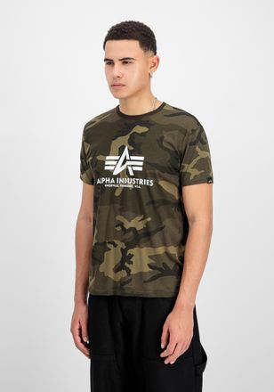 Alpha Industries T-Shirt ALPHA INDUSTRIES Basic T-Shirt BL Camo, Herren, Gr. 3XL, gr&uuml;n (olive camo), Obermaterial: 100% Baumwolle, Shirts T-Shirt