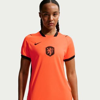 Nike Netherlands 2026 Stadium Home Nike Womens Dri-FIT Soccer Replica Jersey in Orange | IB4567-809