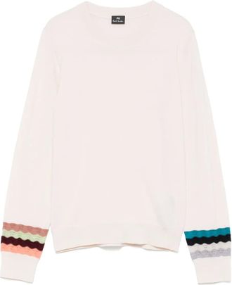 Paul Smith Maglione con maniche a zigzag - Toni neutri