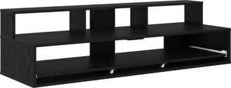 vidaXL Escritorio De Estudio Roble Negro 110 X 42,5 X 36 Cm Vidaxl