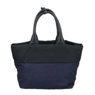 Prada Pre-owned Convertible dubbele tote - Dames - Vintage Shopper - Blauw - ONE Size - Nylon - Vintage
