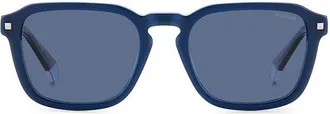 Polaroid PLD 4156/S/X Polarized PJP/C3 Mens Sunglasses Blue Size 53
