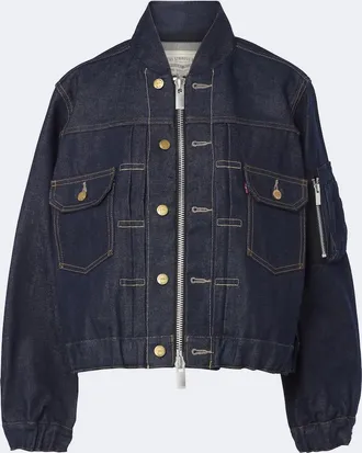 sacai Denim bomber jacket