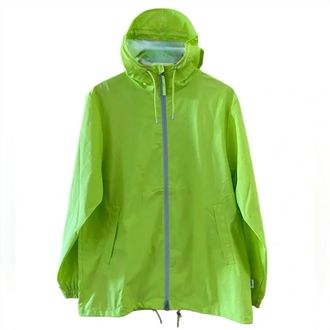 Rains Storm Breaker Jacket In Reflective Digital Green